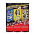 Maxima Chain Wax Ultimate Chain Care Combo Kit - Clean-Up/MPPL/Chain Wax 3-Pack (Aerosol)