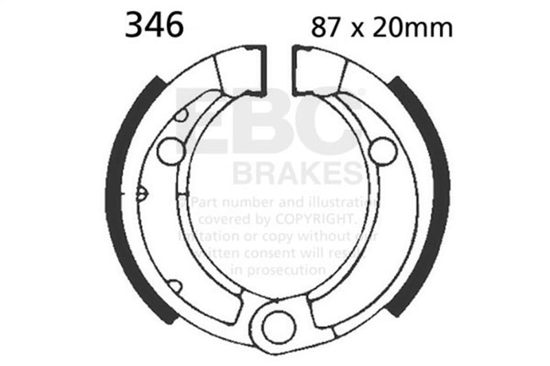 EBC 86-87 Honda TRX 70 Fourtrax Front Left/Right FA-SFA-X Brake Pads