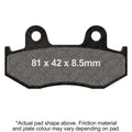 EBC 03-06 Suzuki AN 400 Burgman Rear Left FA-SFA-TT-X Brake Pads
