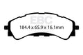 EBC 2019+ Ford Ranger 2WD 2.3T Greenstuff Front Brake Pads