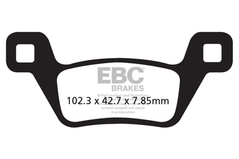 EBC 10-11 KYMCO ATV MXU 500 4x4 IRS (Carb Models) Front Left/Right R Series Sintered Brake Pads