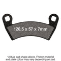 EBC 16-20 Polaris General 1000 EPS (2 Seater)Front Left/Right SV Series Brake Pads