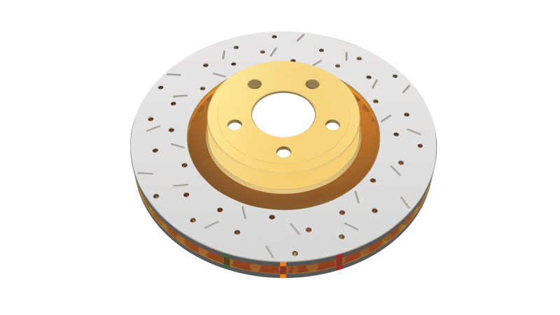 DBA 2016+ Holden RG Colorado / Trailblazer Rear 4000 Series XS Drilled & Slotted Gold Brake Rotor