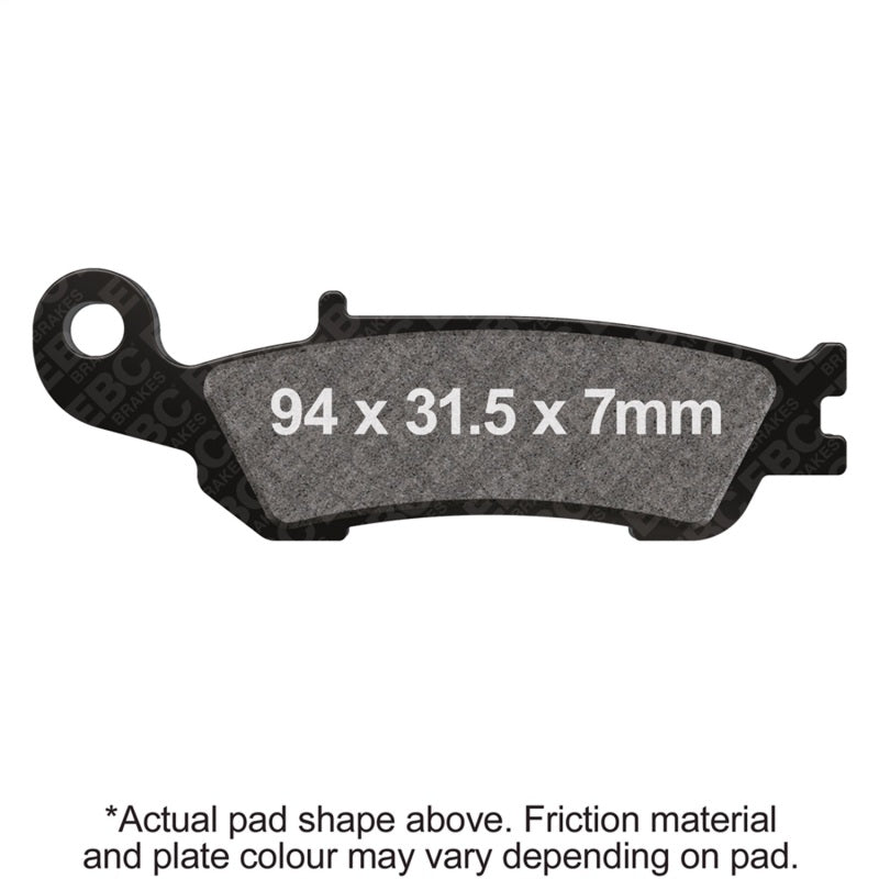EBC 08-16 Yamaha YZ 125 2T Front Left MXS Series Brake Pads