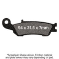 EBC 08-16 Yamaha YZ 125 2T Front Left R Series Sintered Brake Pads