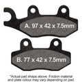EBC 15-18 CFMOTO CF 500 US U-Force Front Left/Right SV Series Brake Pads