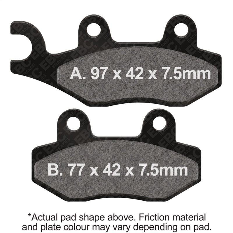 EBC 15-18 CFMOTO CF 500 US U-Force Front Left/Right SV Series Brake Pads