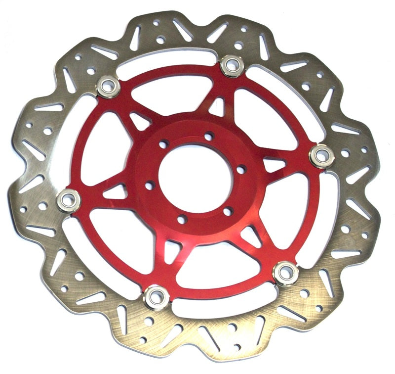 EBC 20-23 Aprilia RS 660 8V ABS Front Left/Right Vee Floating Red Rotor