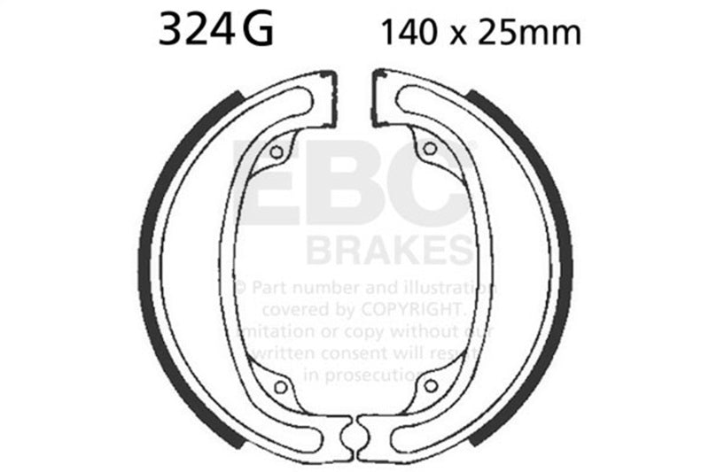 EBC 79-81 Honda CR 125 R Elsinore Front Left Sintered HH/R Brake Pads