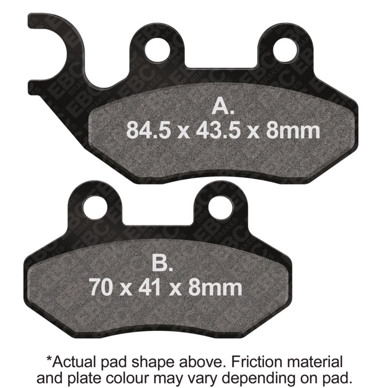 EBC 06-08 Daelim A-Four 50cc Front Left FA-SFA-X Brake Pads