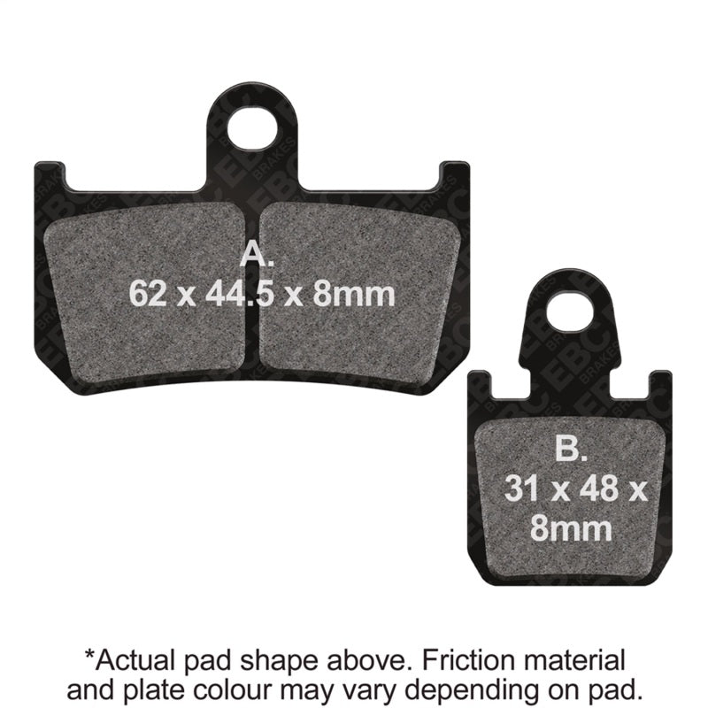 EBC 07-08 Yamaha YZF-R1 6 piston Caliper Front Left/Right Sintered HH/R Brake Pads