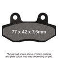 EBC 85-87 Honda CMX 250 C/CD Rebel Front Left/Right FA-SFA-X Brake Pads