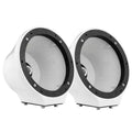 DS18 6.5in Marine And Powersports Universal Flat Mount Speaker Pod RGB LED Lights- Carbon Fiber