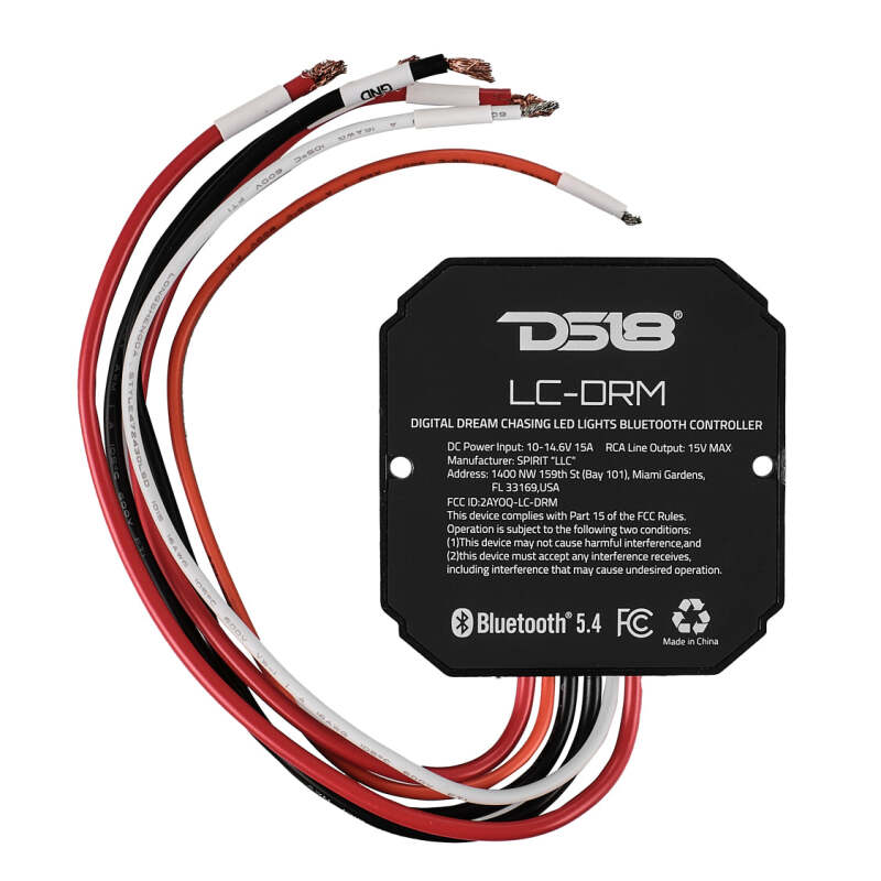 DS18 Bluetooth Module Digital LED Lights Control IP66 Waterproof Rating