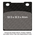 EBC 89-90 Kawasaki ZX 750 ZX-7 H Rear Left FA-SFA-TT-X Brake Pads