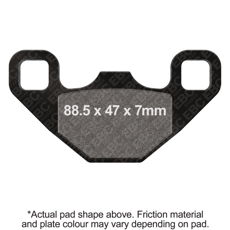 EBC 09-15 Polaris RZR 170 Rear Left R Series Sintered Brake Pads