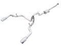 AWE Tuning 0FG 21+ Ford F150 Dual Split Rear Exhaust - 5in Chrome Silver Tips