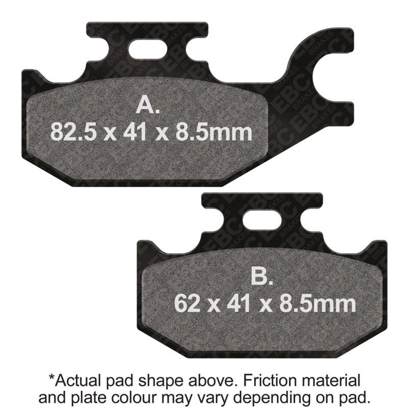 EBC 14-23 Suzuki UH 200 Burgman ABS Rear Right Sintered R/HH Brake Pads