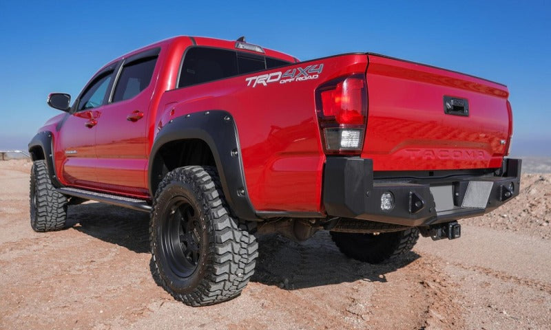Bushwacker 16-18 Toyota Tacoma Pocket Style Flares 4pc 60.5/73.7in Bed - Black