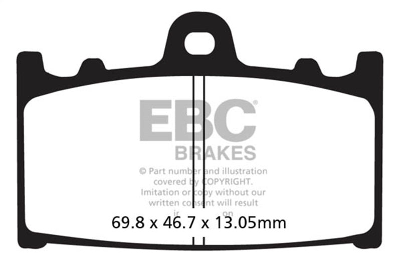 EBC 02-04 Suzuki VL 1500 Intruder LC Rear Left FA-SFA-TT-X Brake Pads