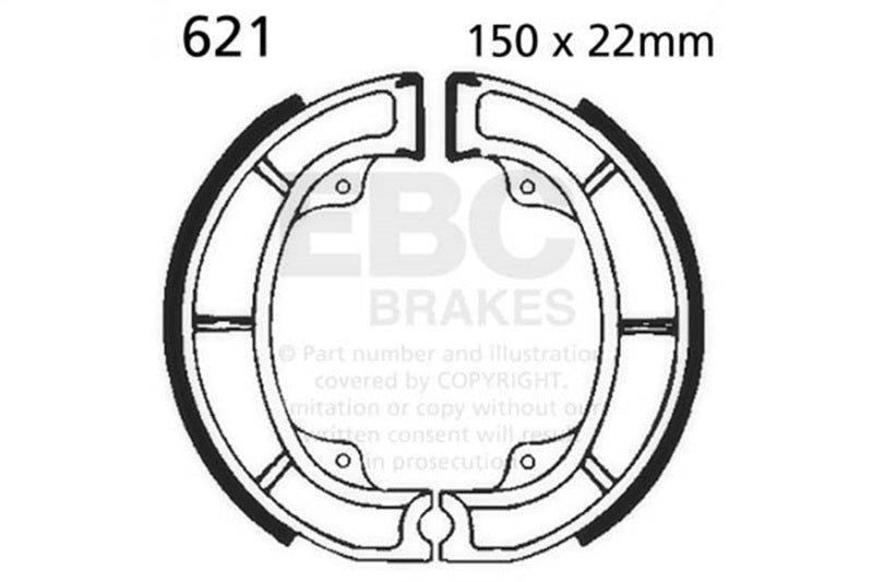 EBC 81-82 Suzuki RM 250 X/Z Front Brake Shoe