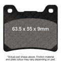 EBC 1987 Yamaha FZ 700 Genesis Front Left/Right Semi-Sintered V Brake Pads