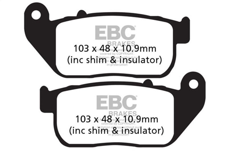EBC 04-06 Harley-Davidson Sportster XL 883 Organic Brake Pads