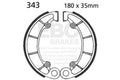EBC 86-89 Honda TRX 350 Fourtrax Foreman Rear Left FA-SFA-TT-X Brake Pads
