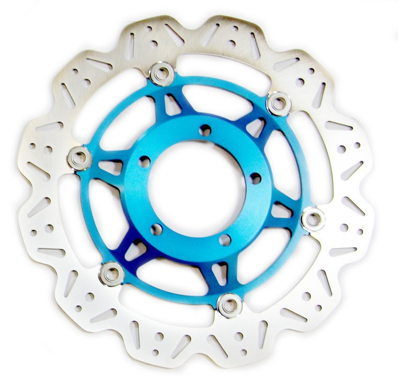 EBC 06-08 Triumph Hinckley Daytona 675 Front Left/Right Vee Floating Blue Rotor