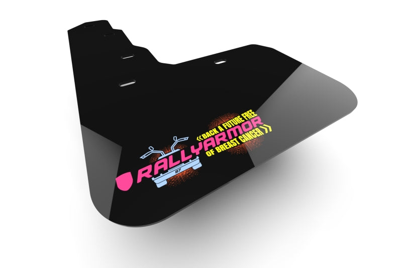 Rally Armor 21-25 Ford Bronco RR-PL Rock Rail-Plastic Rear Bumper Black Mud Flap BCE Pink Logo