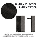 EBC 77-84 Honda FL 250 Odyssey Rear Left FA-SFA-TT-X Brake Pads
