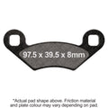 EBC 94-95 Polaris 300 2x4 / 4x4 Front Left/Right R Series Sintered Brake Pads