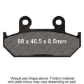 EBC 07-16 Suzuki AN 400 Burgman Rear Left FA-SFA-TT-X Brake Pads