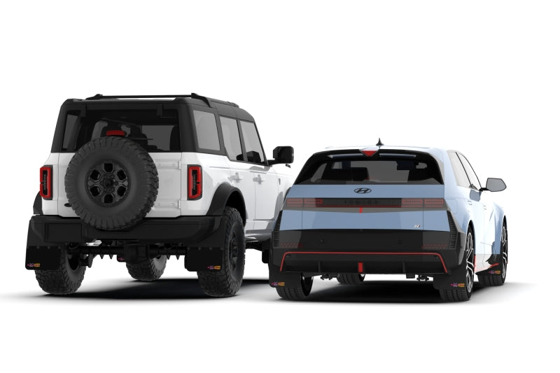 Rally Armor 21-25 Ford Bronco RR-ST Rock Rail-Steel Rear Bumper BCE Logo