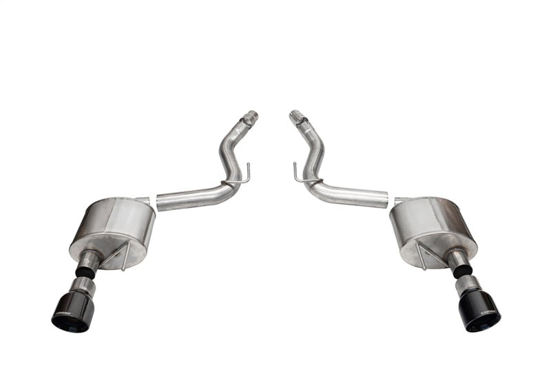 Corsa 2024+ Ford Mustang GT Sport Axle-Back Dual Rear Exit with 4.5in Black PVD Pro-Series Tips