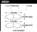 Hawk 07-08 Escalade 6.2 / 07-08 Avalanche Super Duty Front Brake Pads