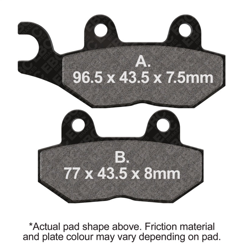 EBC 92-97 Triumph Hinckley Tiger 885cc Front Left FA-SFA-X Brake Pads