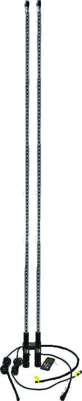 QuadBoss 6Ft Clear Dual Whip Bluetooth