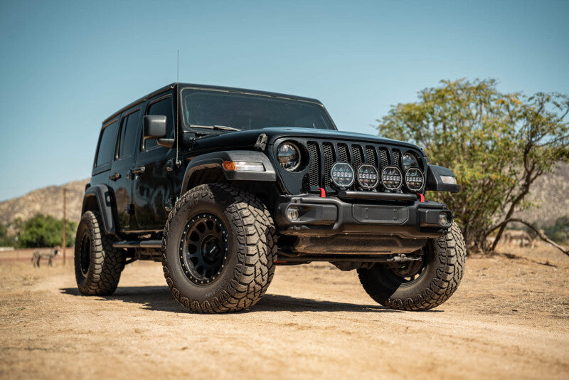 DV8 Offroad 2018-2025 Wrangler JL Push Bar for Mopar Rubicon Steel Bumper