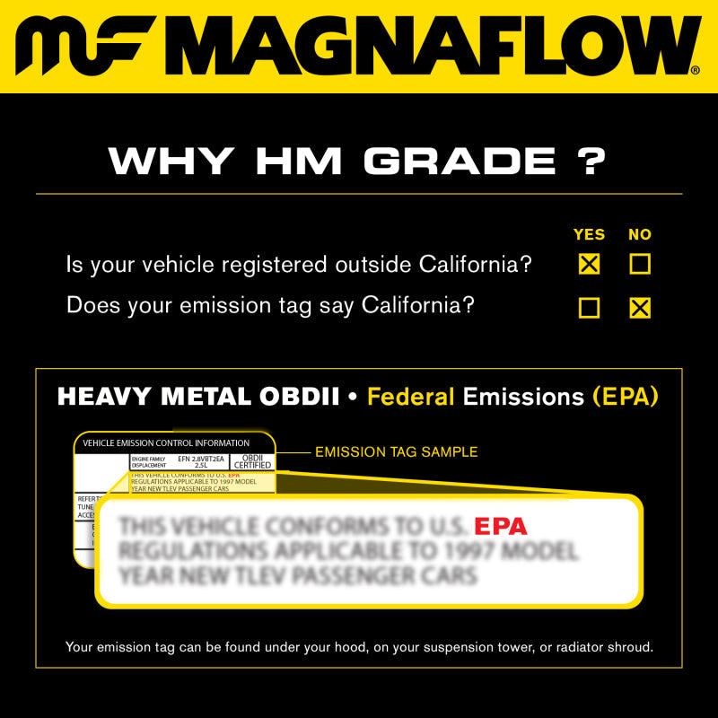 MagnaFlow Direct Fit Catalytic Converter 01-02 Frontier Driver Side Front