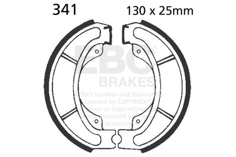 EBC 85-86 Honda CH 250 Elite Rear Brake Shoe