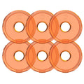 KC HiLiTES Cyclone V2 LED - Replacement Lens - Amber - 6-PK