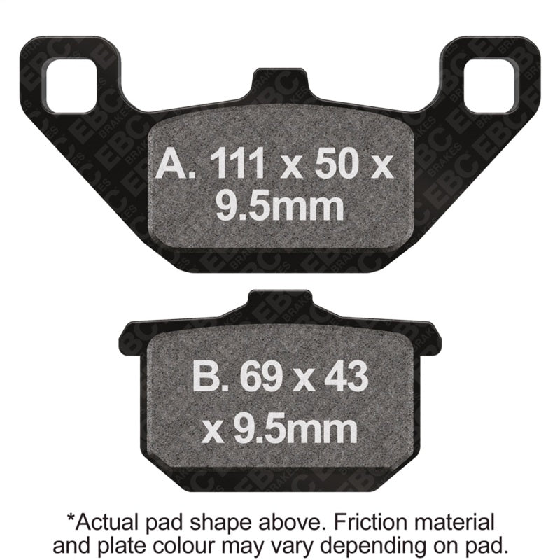 EBC 88-89 Kawasaki EL 250 Eliminator Front Left/Right FA-SFA-X Brake Pads