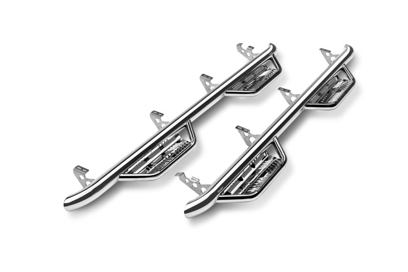 N-Fab Podium SS 17-18 Chevy/GMC 2500/3500 Crew Cab All Beds - Polished Stainless - 3in