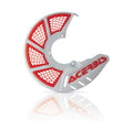 Acerbis X-Brake Vented Disc Cover - White/ 16 Orange