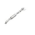 MagnaFlow Cat-Back, SS, 2.5/3in, Turn Down In Front Rear Tire 2015 Ford F150 2.7L V6T Ext Cab