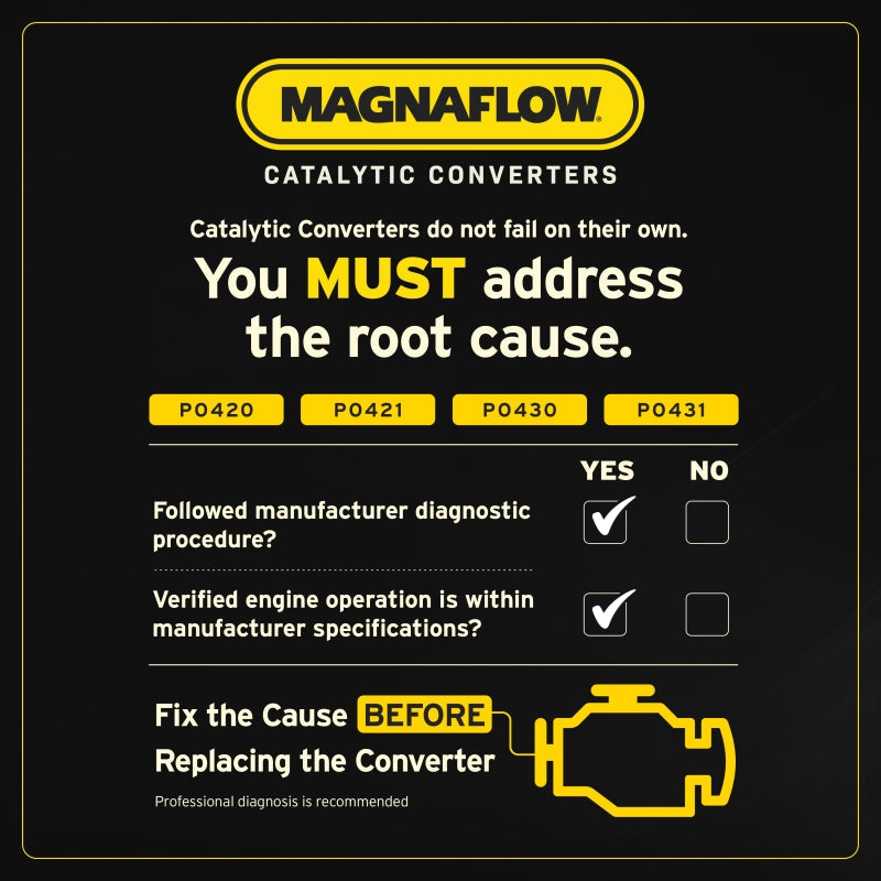 MagnaFlow Direct Fit Catalytic Converter Ford 33.5 X 6.5 X 4 2/2.5
