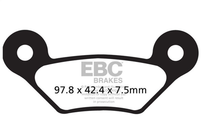 EBC 10-11 John Deere HPX 4x4 Gator Front Left/Right R Series Sintered Brake Pads Brake Pads