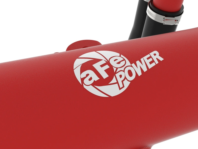 aFe 22-24 Ford Bronco Raptor BladeRunner Aluminum Hot and Cold Charge Pipe Kit Red