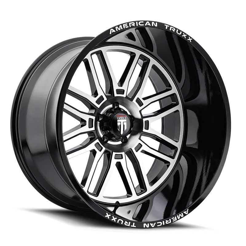 American Truxx AT1915 Restless 24x14 / 6x139.7 BP / -76mm Offset / 106mm Hub Gls Blk Mill Wheel